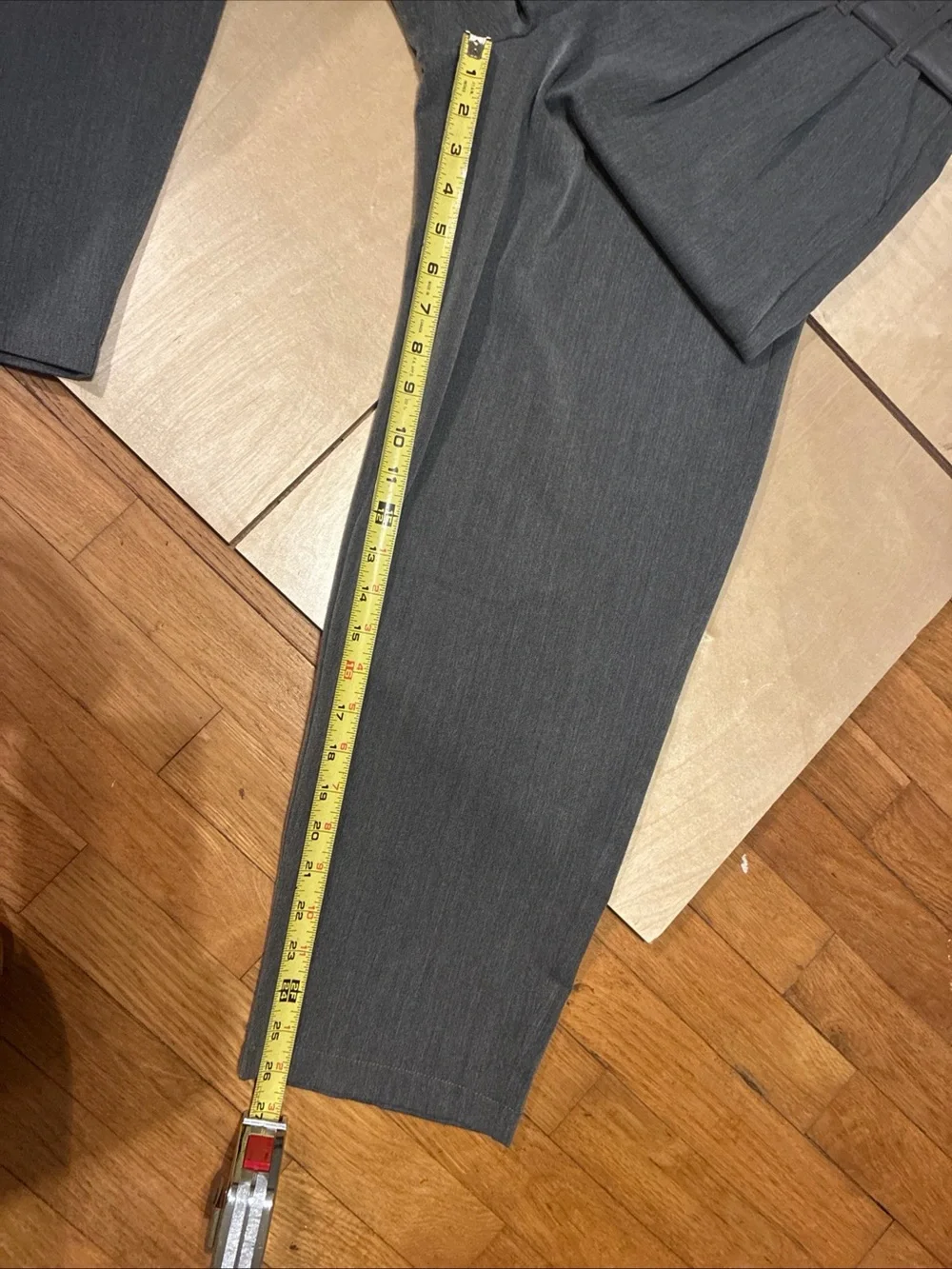 Romeo & Juliet Couture Gray High-Waist Paperbag Chinos